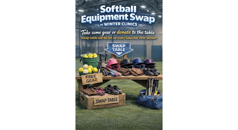 Softball Gear Swap at Winter Clinics